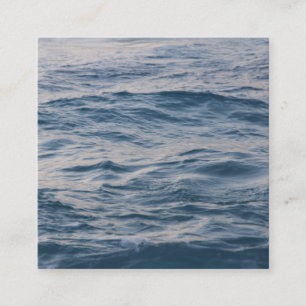 Carte De Visite Carré Eau de mer rapprochée