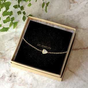 Carte De Visite Carré Écran bracelet en bracelet en bracelet noir Starni