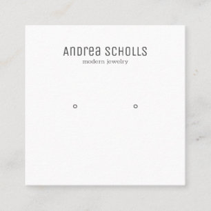 Carte De Visite Carré Écran d'apprentissage des bijoux modernes