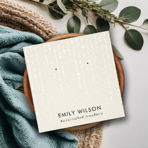 CARTE DE VISITE CARRÉ ÉCRAN DE LA CHAÎNE BLANCHE PEARL ÉTUDIANT 