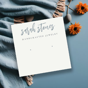 Carte De Visite Carré Écran d'oreille noir gris minimal