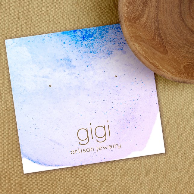 Carte De Visite Carré Écran Lavande Aquarelle Écran Porte (Créateur téléchargé)