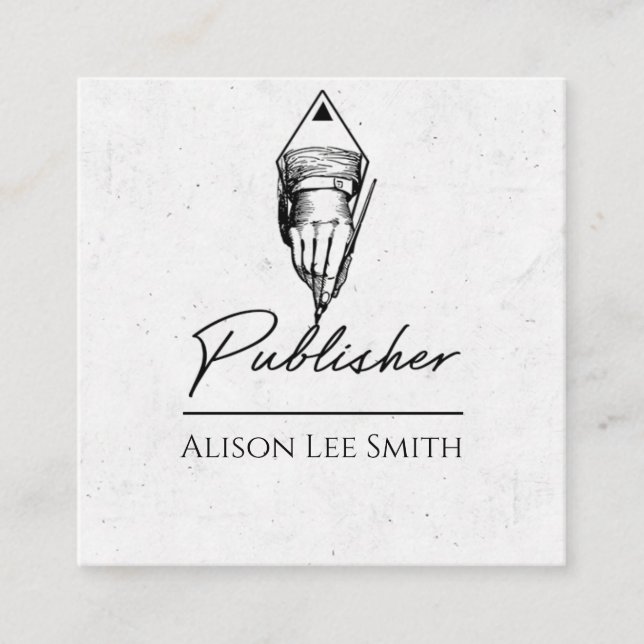 Carte De Visite Carré Éditeur (Devant)