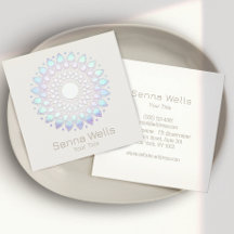 Elégant bleu Lotus Flower Mandala