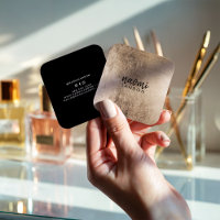 Elégant chic or moderne carré minimaliste noir