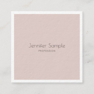 Carte De Visite Carré Elégant design moderne glamour Modèle luxueux