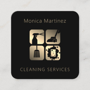 Carte De Visite Carré Élégant luxe minimaliste