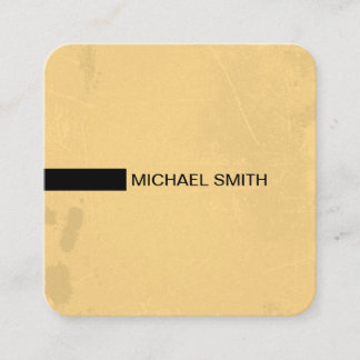 Carte De Visite Carré Élégant minimaliste moderne Vintage #3