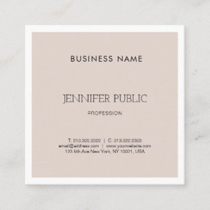 Carte De Visite Carré Élégant Moderne Simple Design Graphique Tendance S