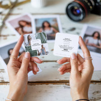 Elégant photographe frontière blanche moderne mini