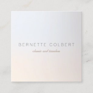 Carte De Visite Carré Élégant professionnel moderne brillant argent