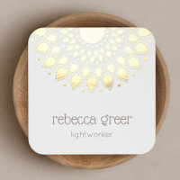 Energy Healer Yellow Gold Floral Lotus Mandala