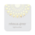 Energy Healer Yellow Gold Floral Lotus Mandala