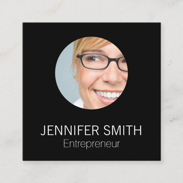 Carte De Visite Carré Entreprise Slek (Devant)