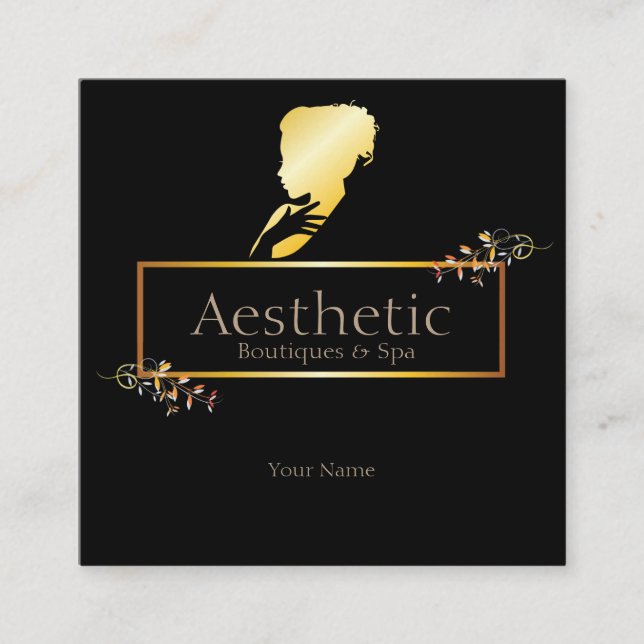 Carte De Visite Carré Esthétique (Devant)