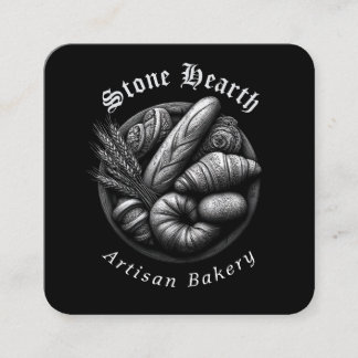 Carte De Visite Carré Etched Bread Basket Business Card