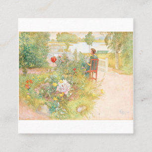 Carte De Visite Carré Été Au Sundborn Par Carl Larsson
