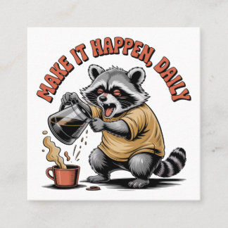 Carte De Visite Carré Faites-le arriver, quotidiennement