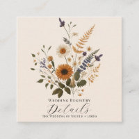 Fleurs sauvages Vintage Floral Bunch Bohème Détail