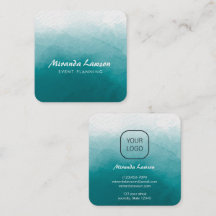 Fond aquarelle vert cyan