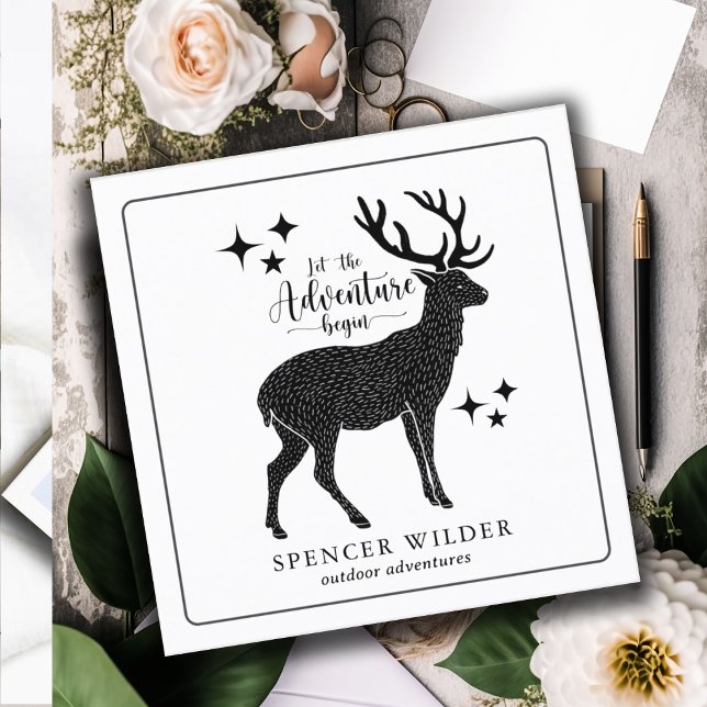 Carte De Visite Carré Forest Adventure Nature Guide (Créateur téléchargé)