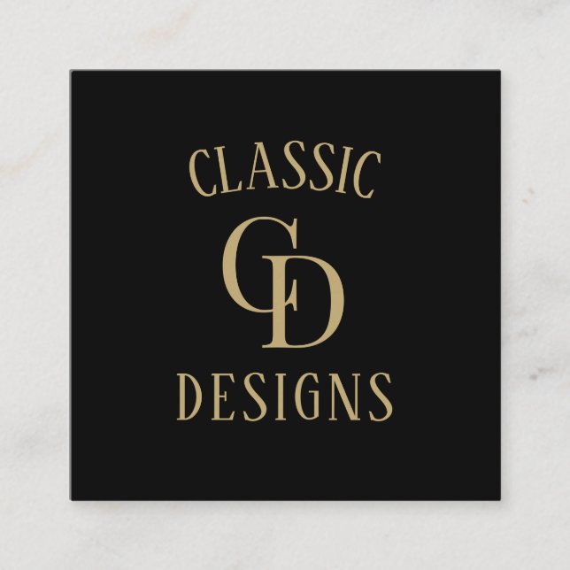 Carte De Visite Carré Fournitures de petite entreprise personnalisées (Devant)