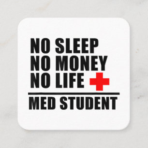 Carte De Visite Carré Funky Med School T ShirtTrust Me Je Suis Presque U