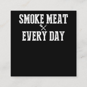 Carte De Visite Carré Funny Bbq Smoker Accessoire Pitmaster Papa Grillin