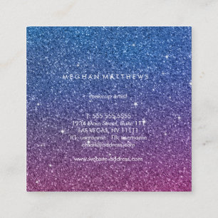 Carte De Visite Carré Galaxy Sparkle Beauty Stylist Carré Entreprise Voi