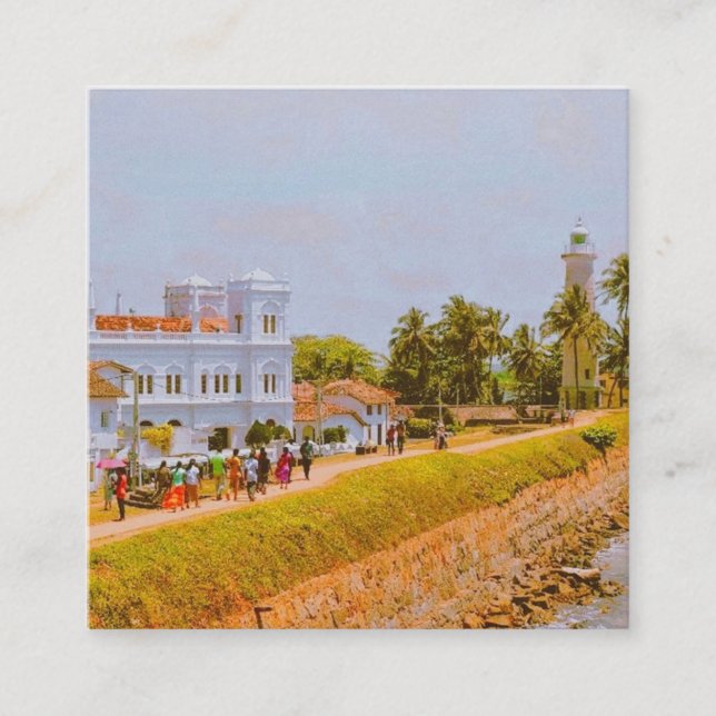 Carte De Visite Carré Galle City - Côte Sud du Sri Lanka (Devant)