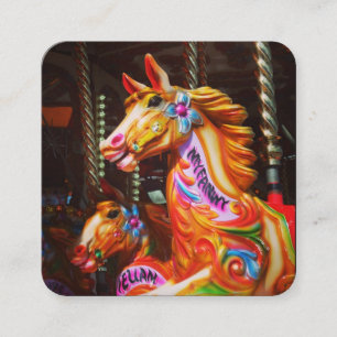 Carte De Visite Carré Gallopers (Chevaux Fairground)