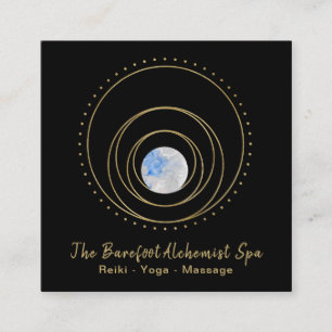 Carte De Visite Carré *~* Géométrie Sacrée Or Géométrique Boho Cosm