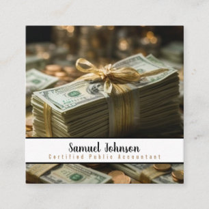 Carte De Visite Carré Gestionnaire de fonds communs de placement Courtie