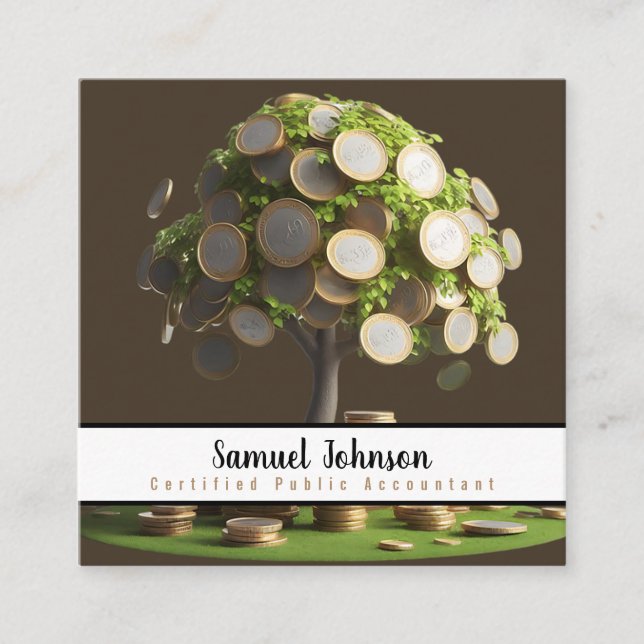 Carte De Visite Carré Gestionnaire de fonds communs de placement Courtie (Devant)