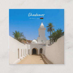 Carte De Visite Carré Ghadames, Libye - Mosquée Blanche