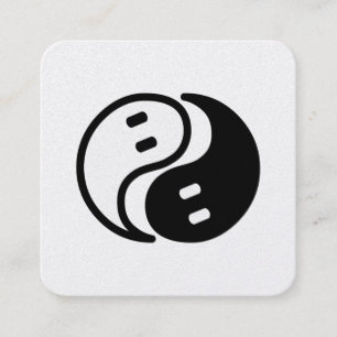 Carte De Visite Carré Ghost Yin Yang