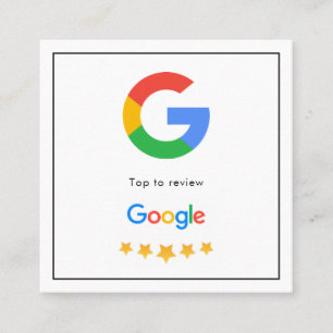 Carte De Visite Carré Google Avis   Examen des activités