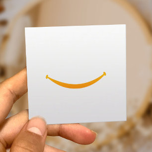Carte De Visite Carré Grand dentiste de minimaliste de sourire de soins