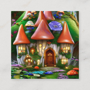 Carte De Visite Carré Graphique magique