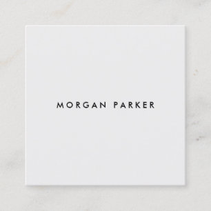 Carte De Visite Carré Gris Gris Professionnel Moderne Simple Carré