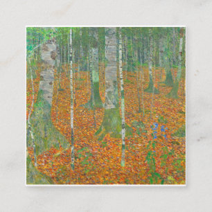 Carte De Visite Carré Gustav Klimt - Forêt de Birch