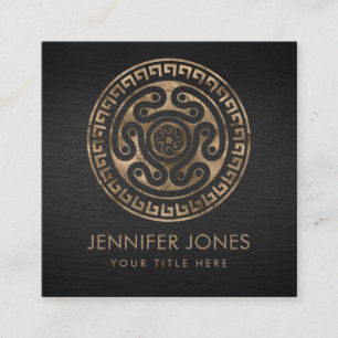 Carte De Visite Carré Hecate Wheel Black and Gold