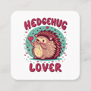 Carte De Visite Carré Hedgehug Lover