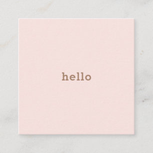 Carte De Visite Carré Hello-Rosa Braun