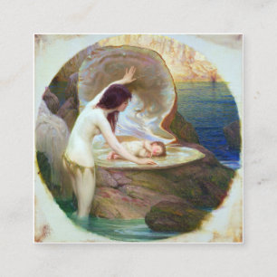 Carte De Visite Carré Herbert James Draper - A Water Baby 1900