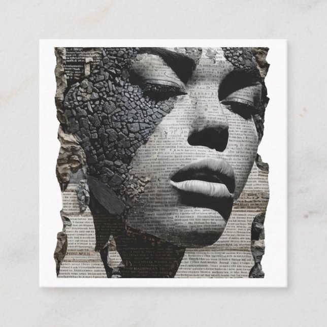 Carte De Visite Carré histoire (Devant)