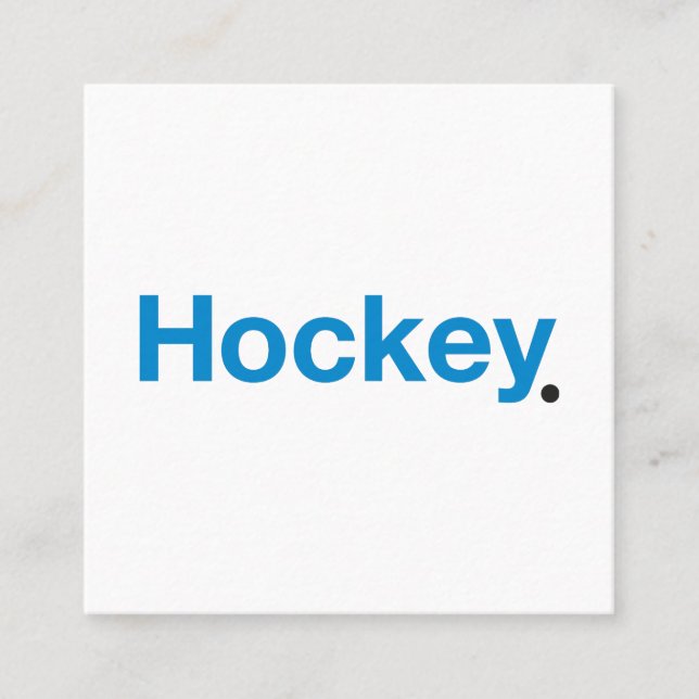 Carte De Visite Carré Hockey (Devant)