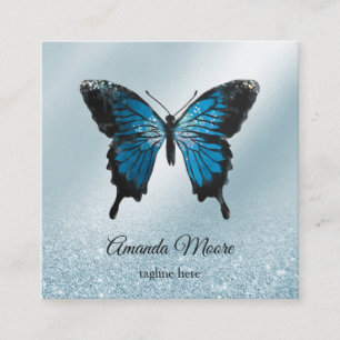 Carte De Visite Carré holographe holographe, massothérapeute de la vie d