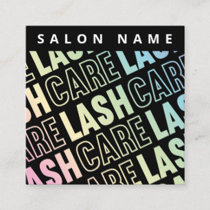 Carte De Visite Carré Holographique Eyelash Extensions Lash Lift