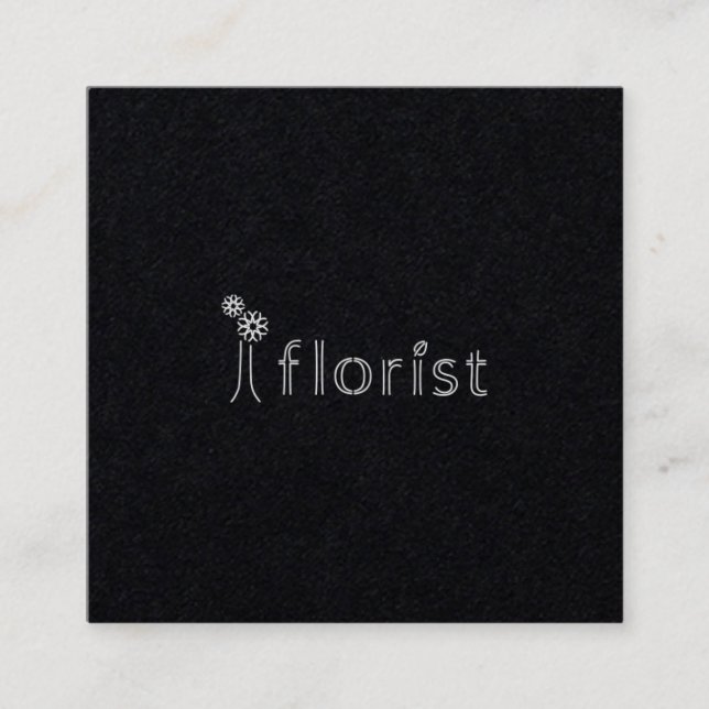 Carte De Visite Carré i floristさまショップカード２ (Devant)